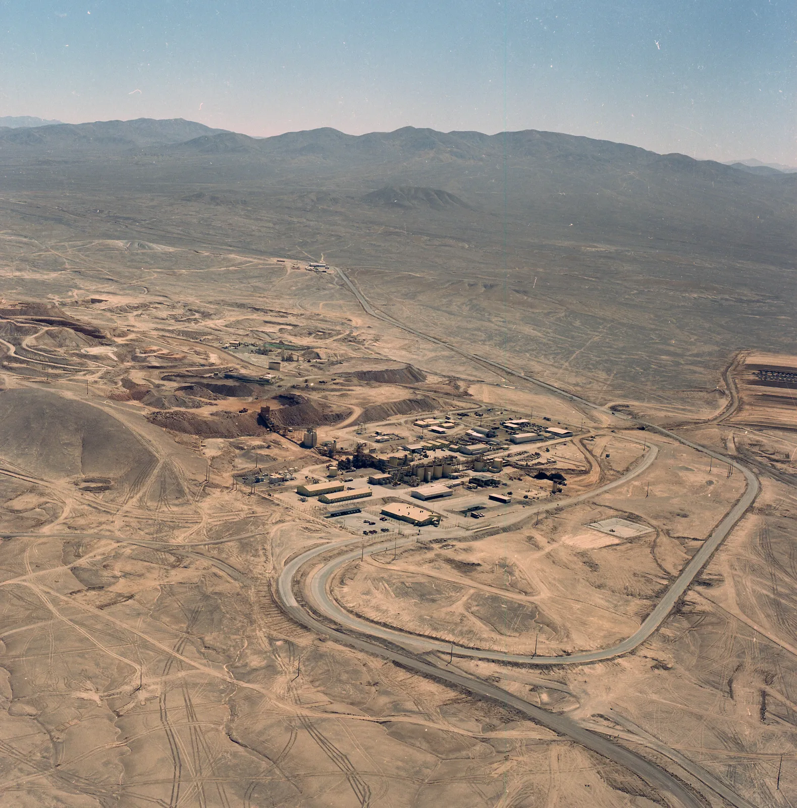 Vista aérea de la mina El Peñón