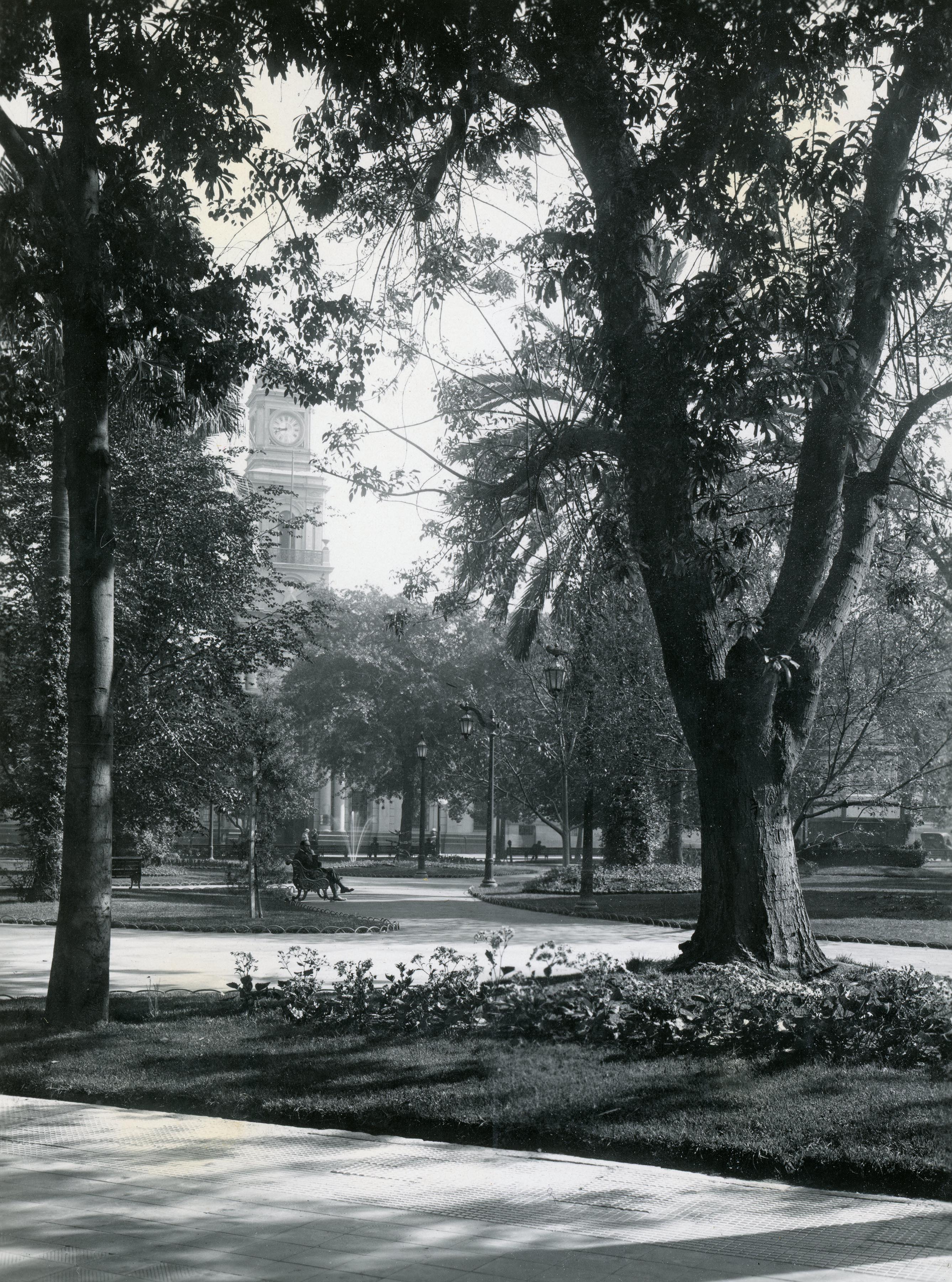 Plaza de Armas de Santiago, 1930