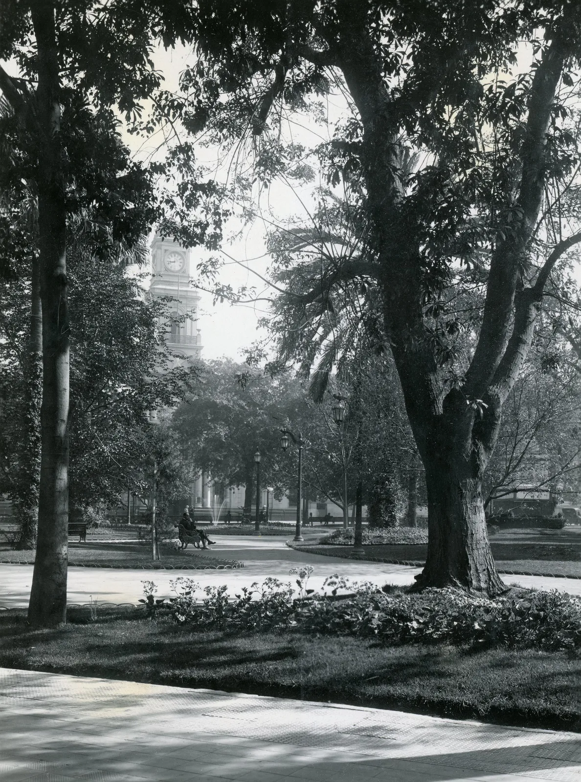Plaza de Armas de Santiago, 1930