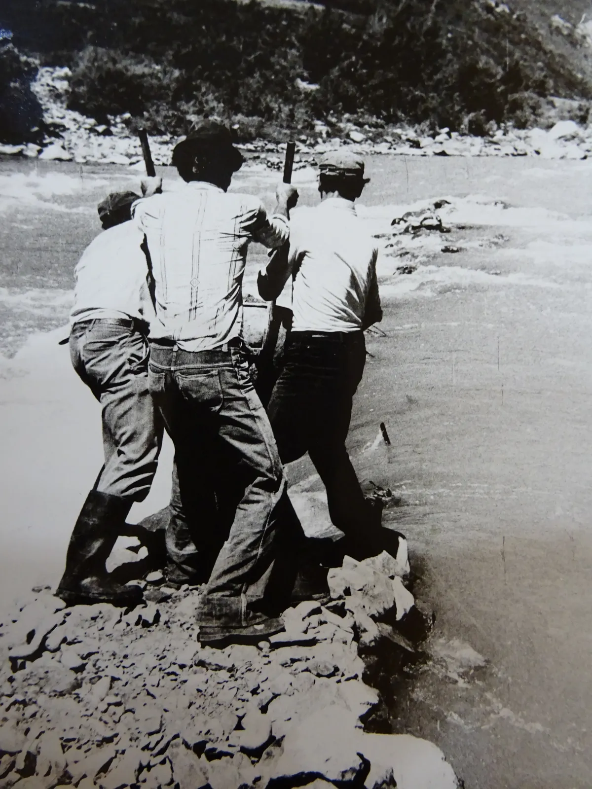 Construcción de Toma bocatoma Canal Melado, 1961