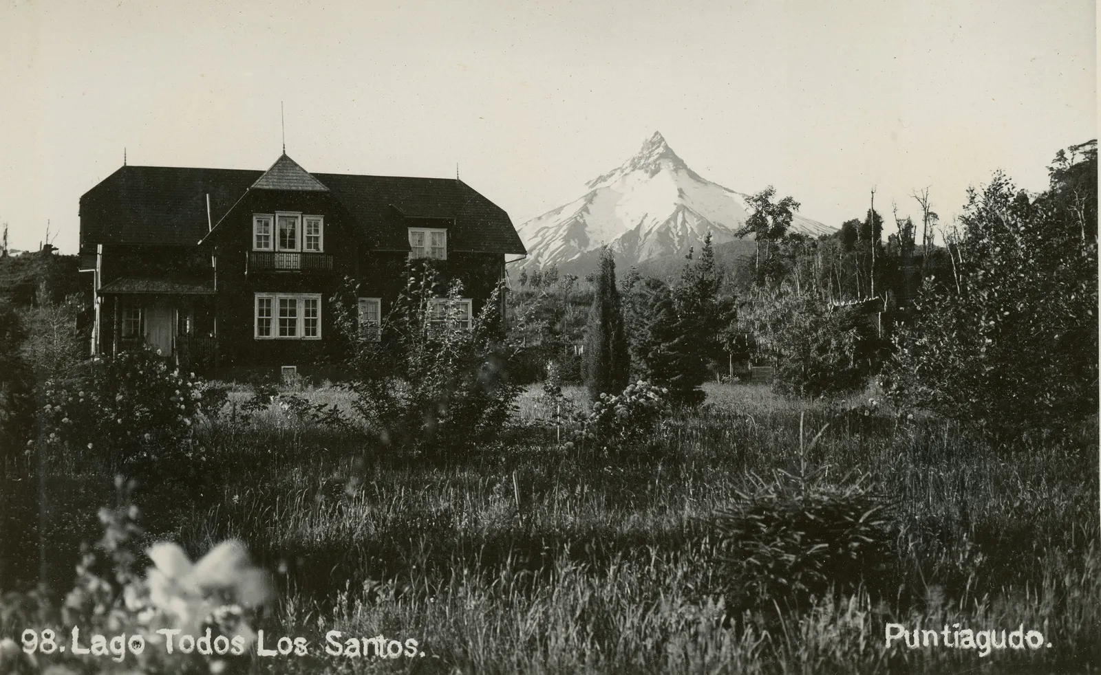 Volcán Puntiagudo desde Todos los Santos, 1930