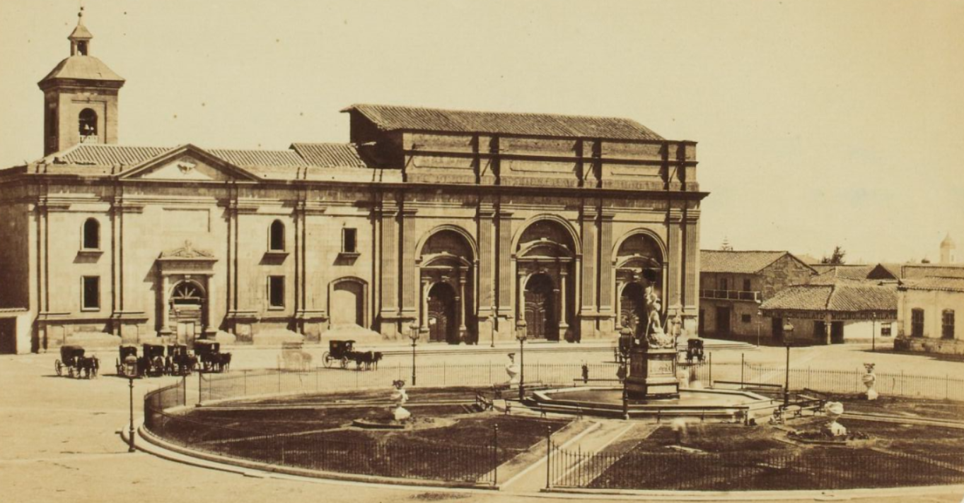 Plaza de Armas de Santiago en 1860