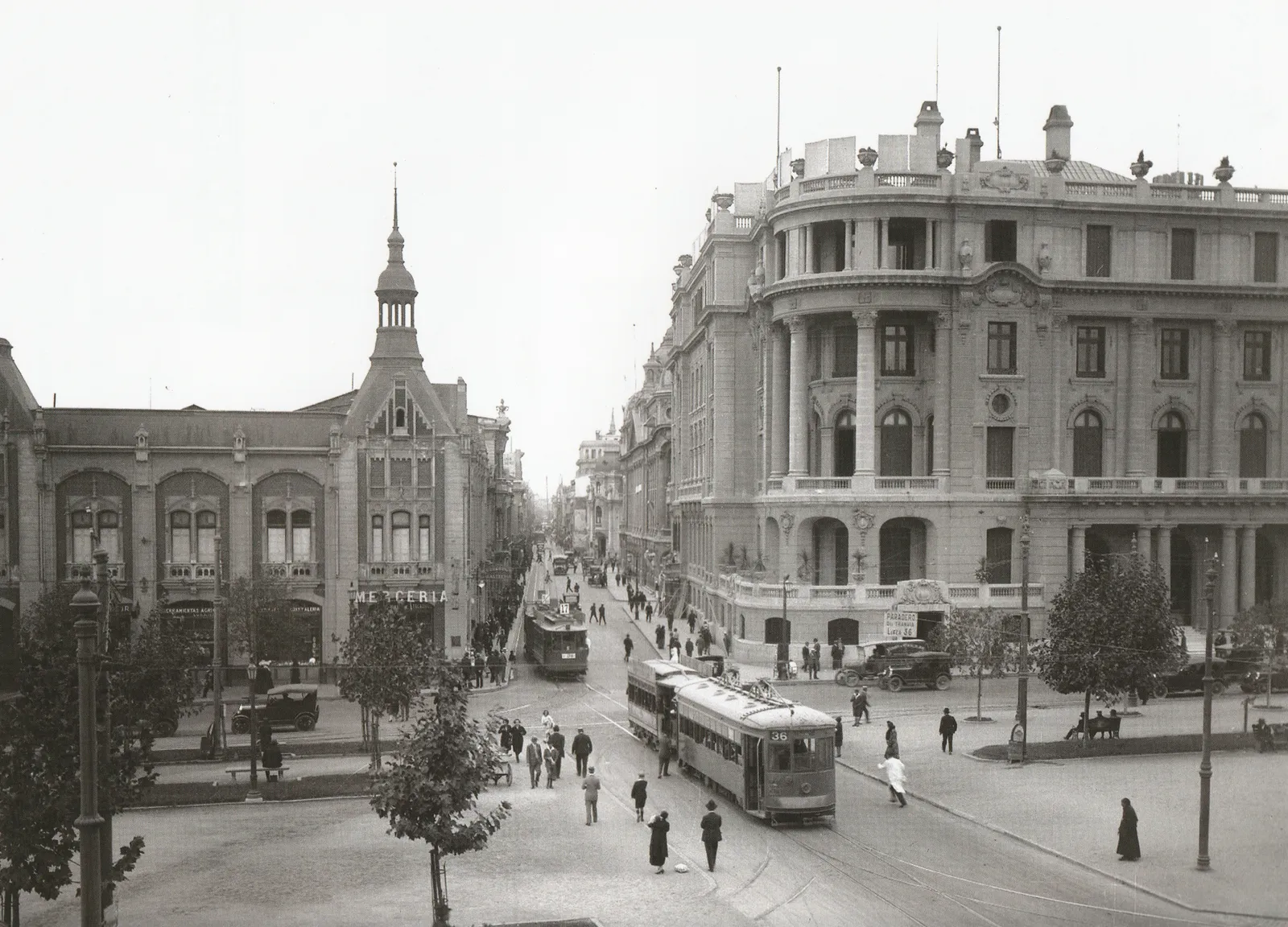 Alameda con Bandera en 1928