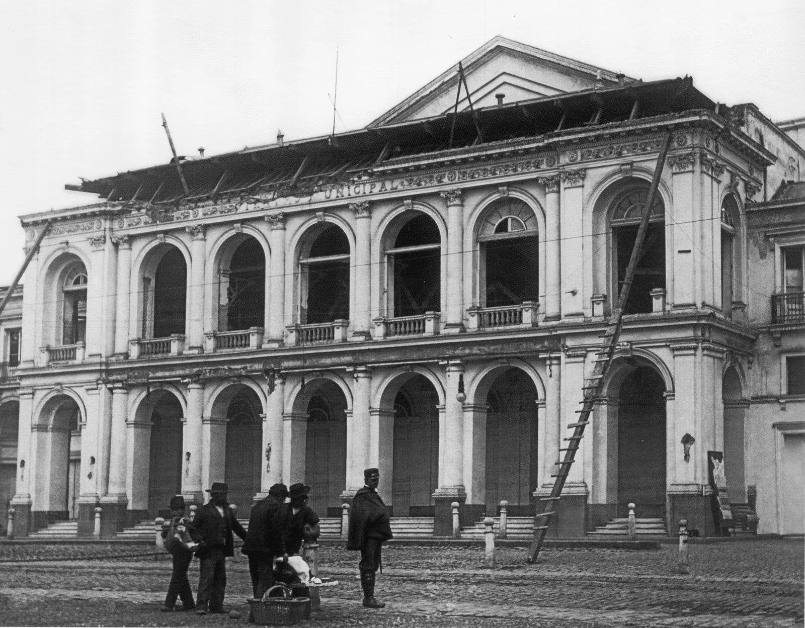 Reconstrucción del Teatro Municipal de Santiago, 1870
