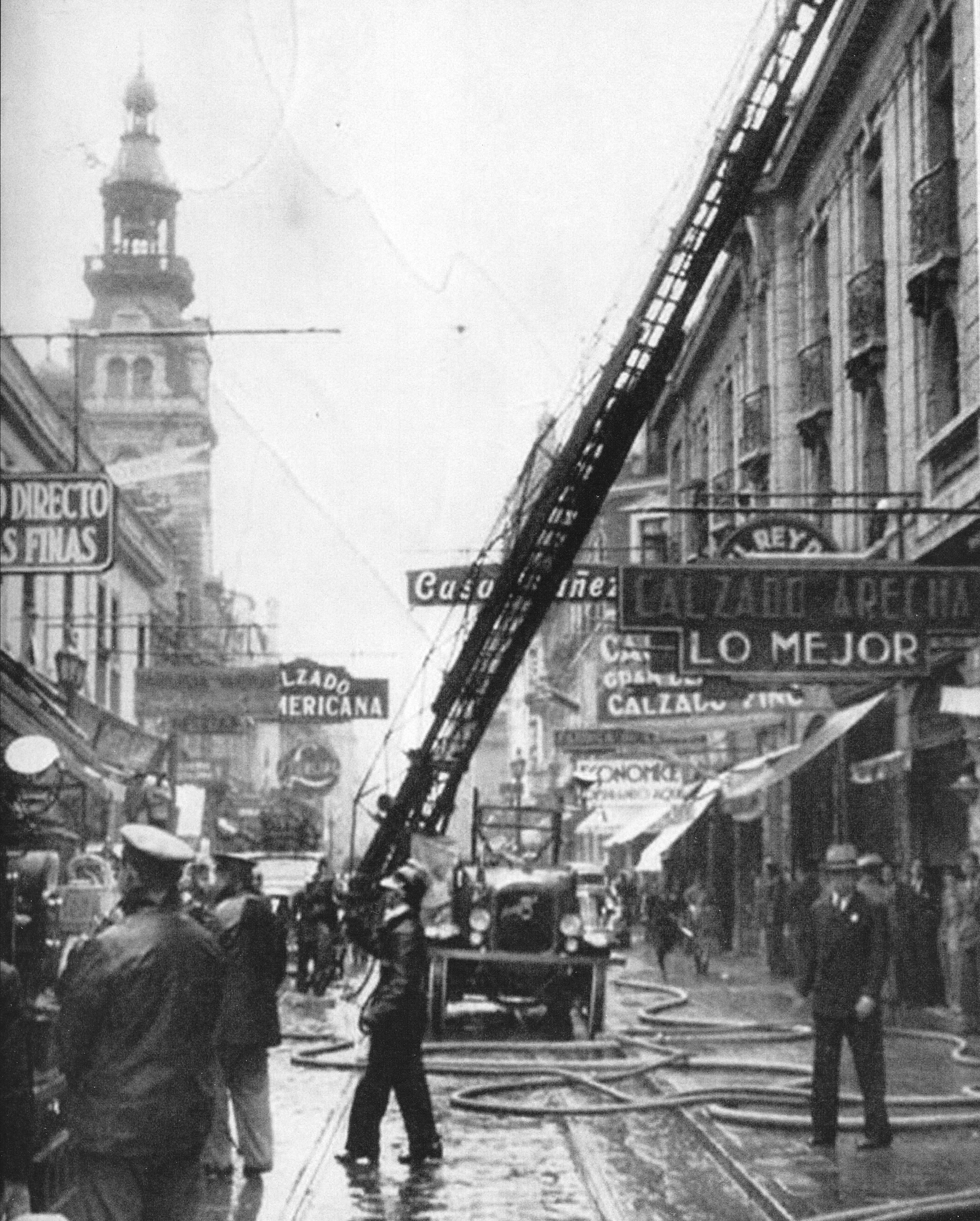 Incendio Santiago Centro 1950