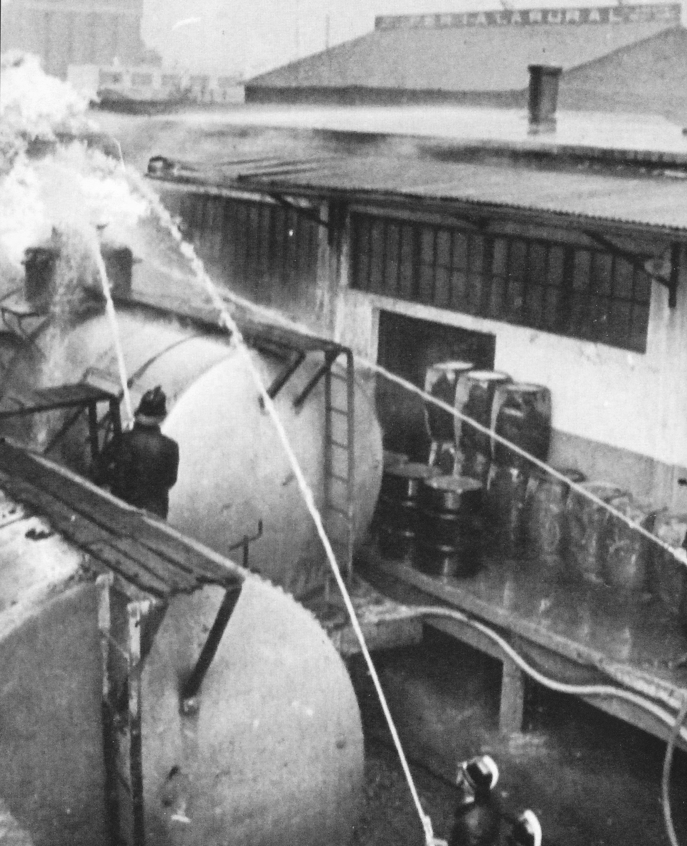 Incendio gasómetro 1939