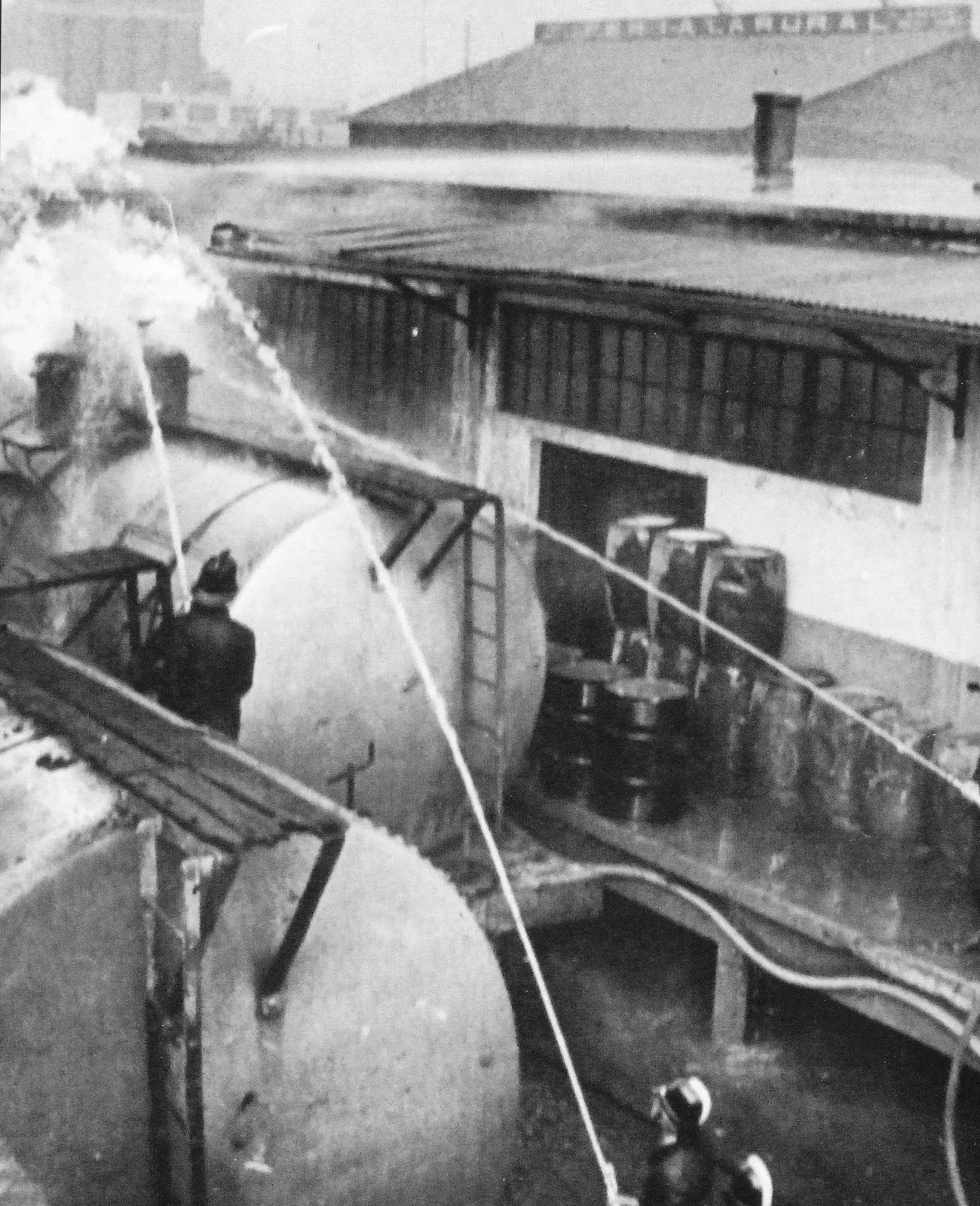 Incendio gasómetro 1939
