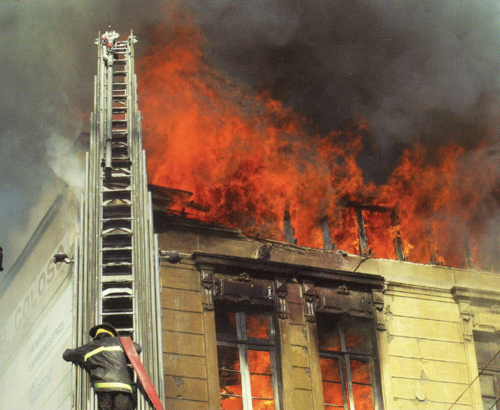 Incendio en Santiago centro 2005