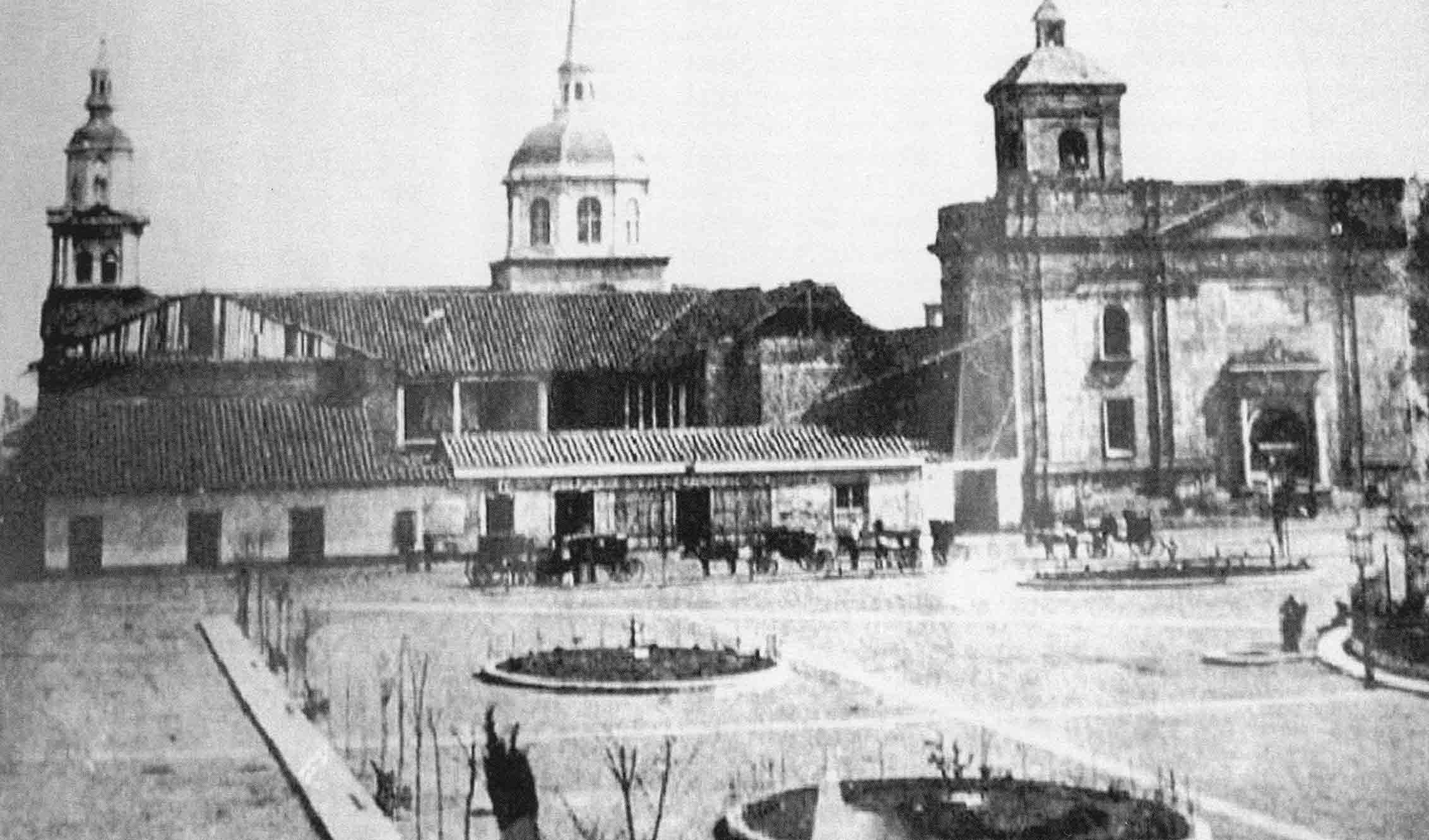 Plaza de Armas de Santiago, 1861