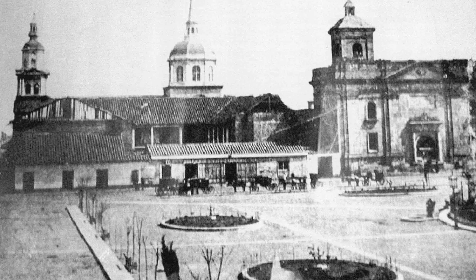 Plaza de Armas de Santiago, 1861