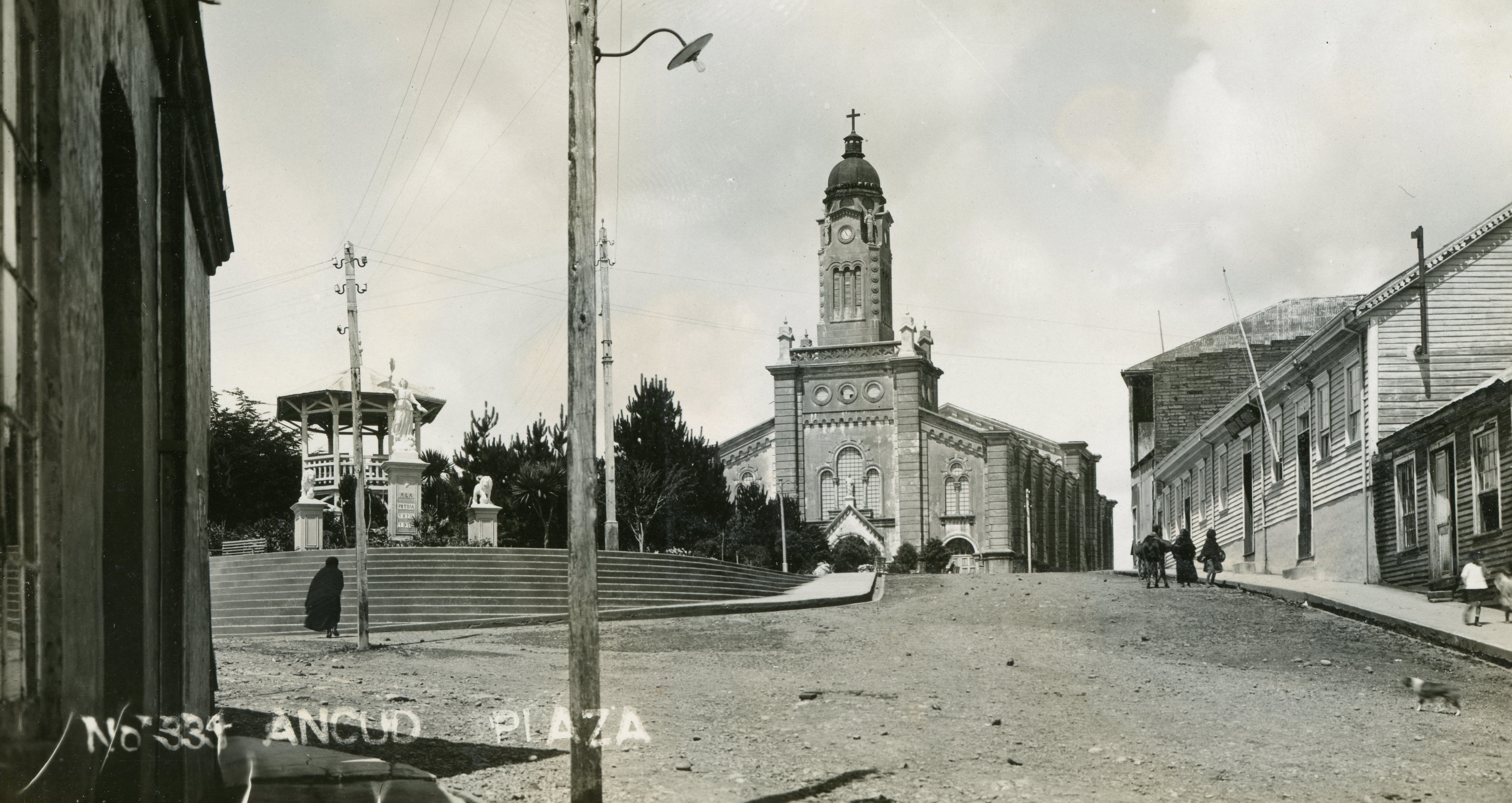 Plaza de Armas Ancud, 1930