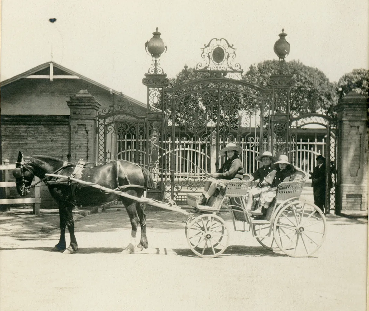 Acceso a Hacienda Quilpué San Felipe ca. 1915