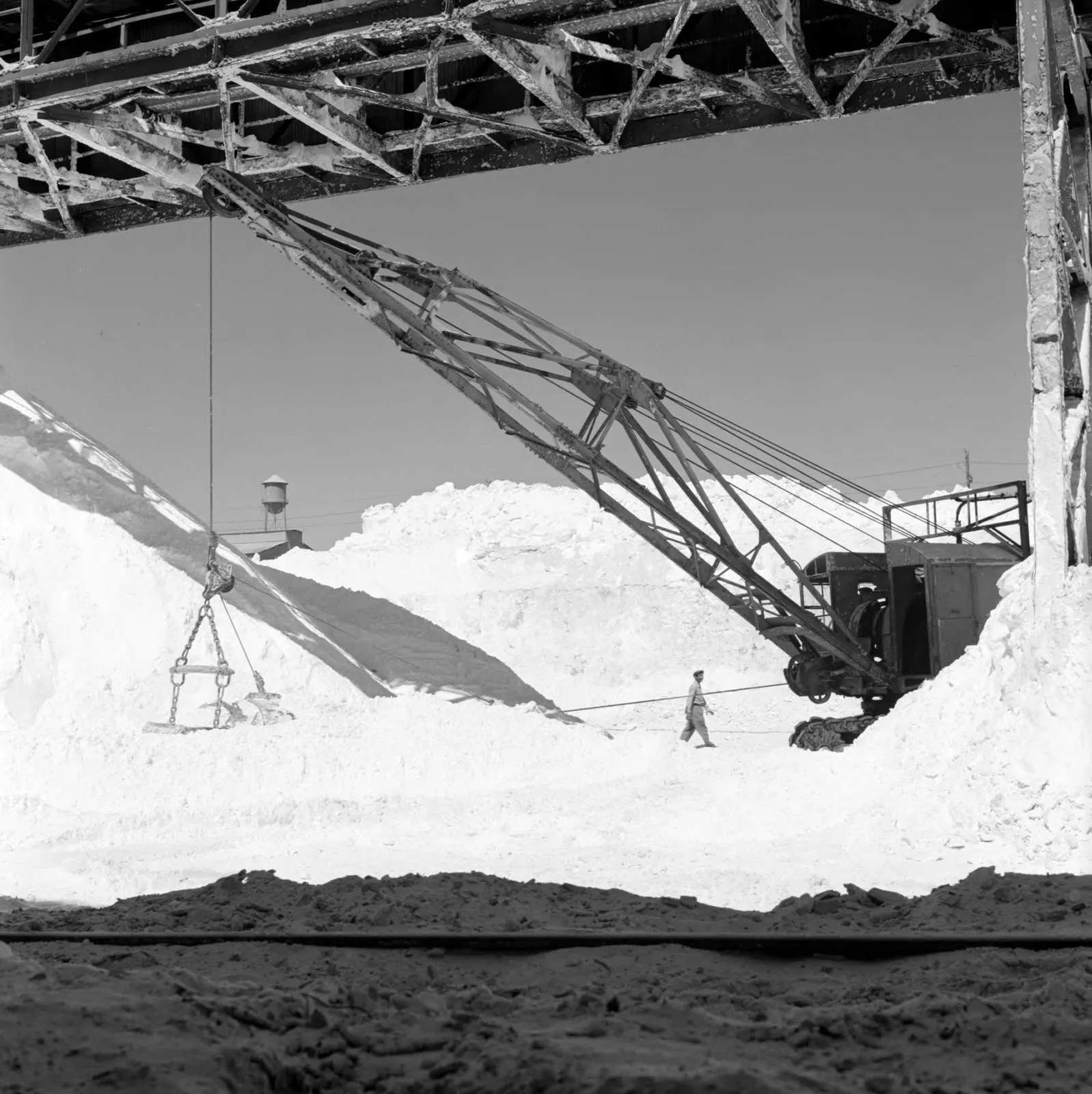 Maquinaria de excavación en Chuquicamata ca. 1960.