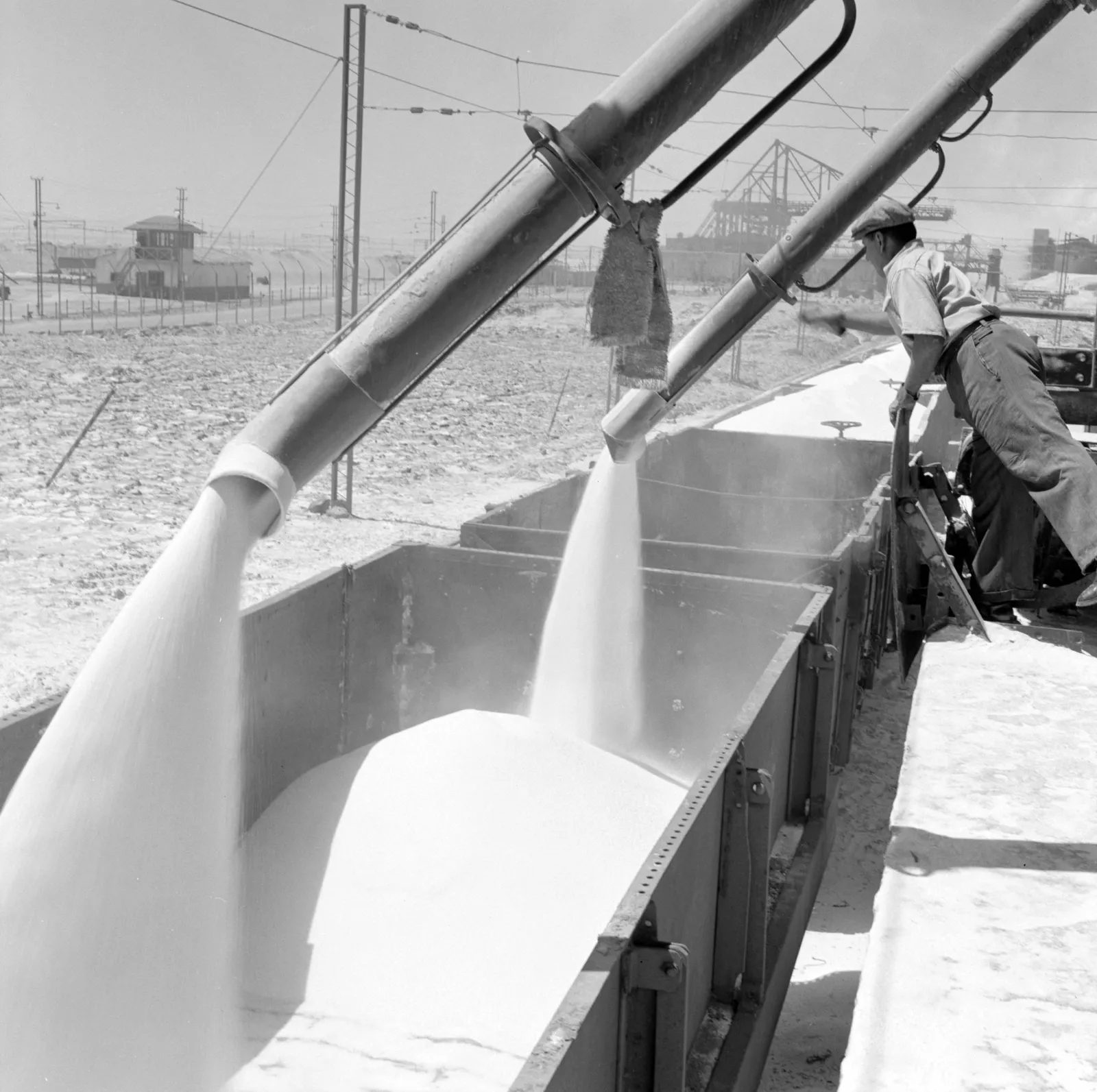 Maquinaria de excavación en Chuquicamata ca. 1960.