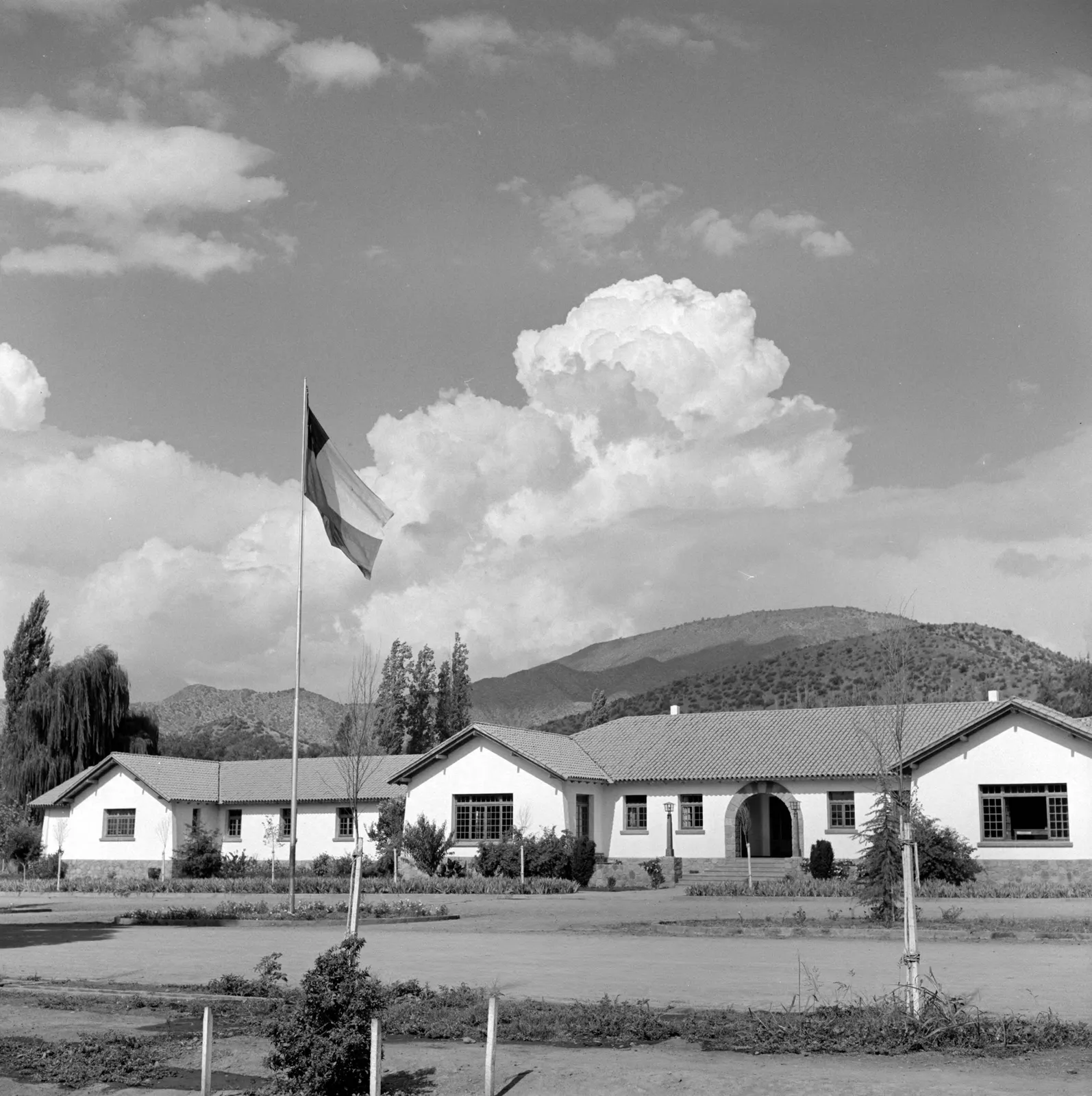 Hacienda de Pascual Baburizza en Calle Larga, Los Andes, ca. 1959