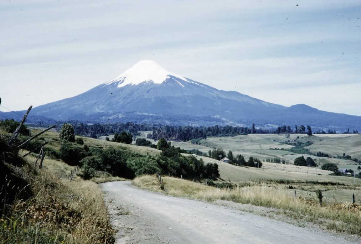 Volcán Villarrica 1960.
