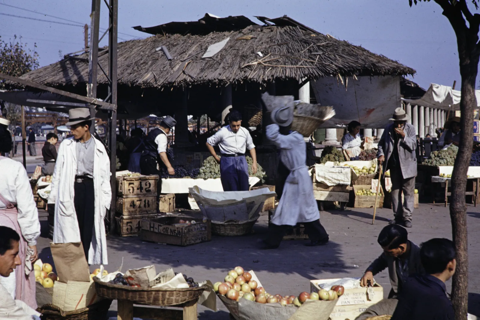 Mercado en Santiago 1960.