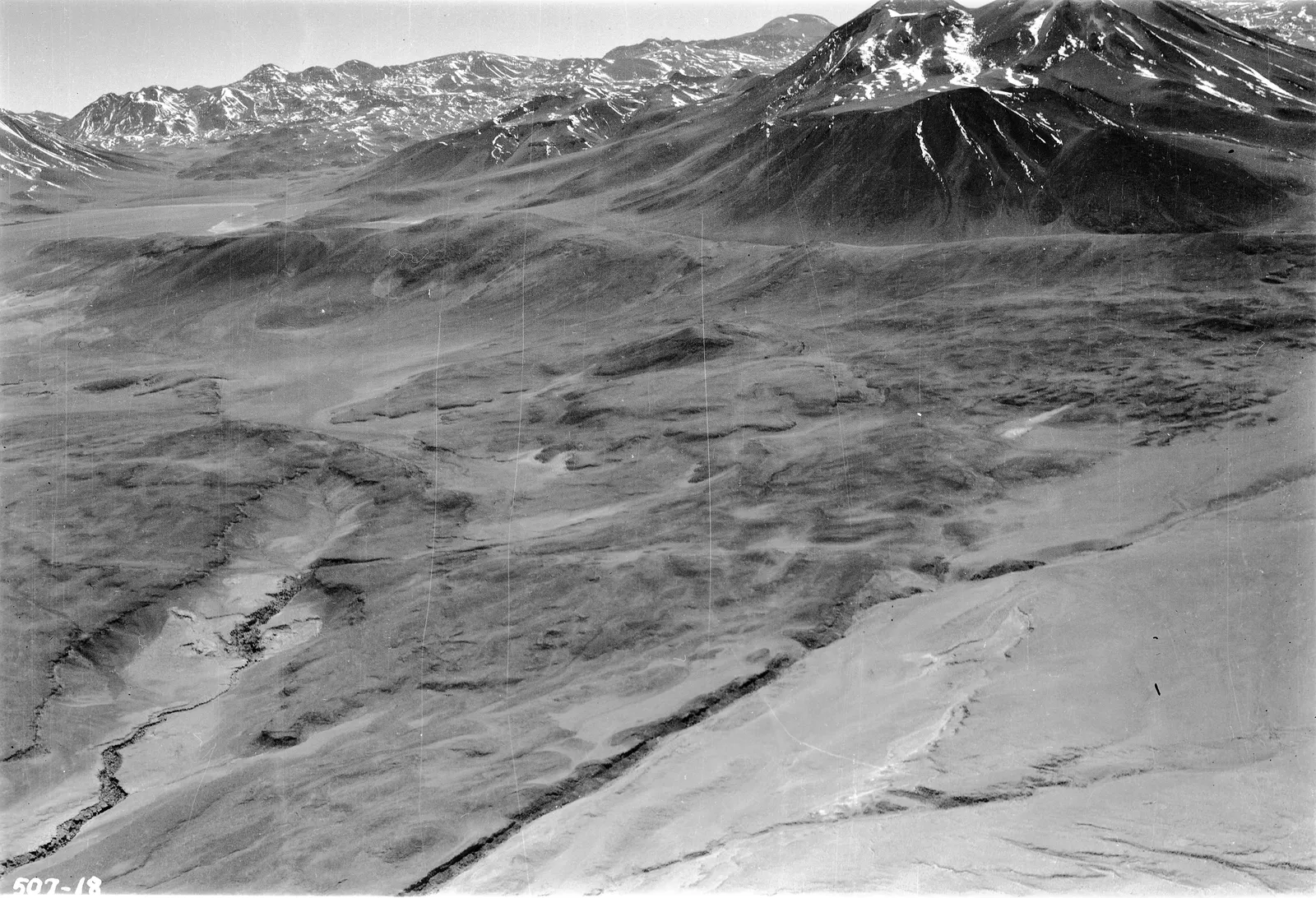 Vista aérea del Salar de Atacama 1937.
