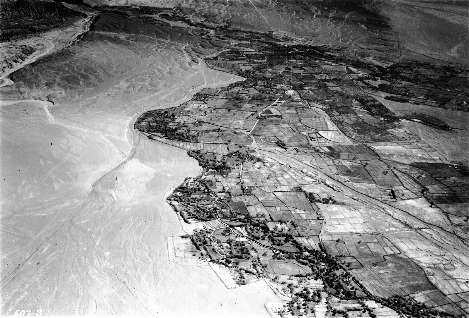 Vista aérea de San Pedro de Atacama 1937.