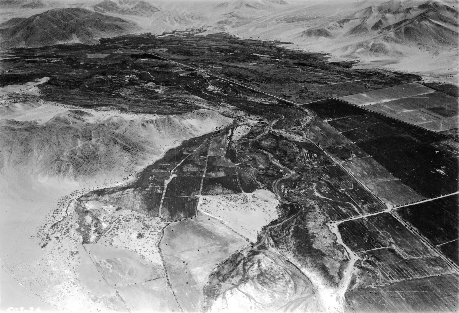 Vista aérea de Copiapó 1937.
