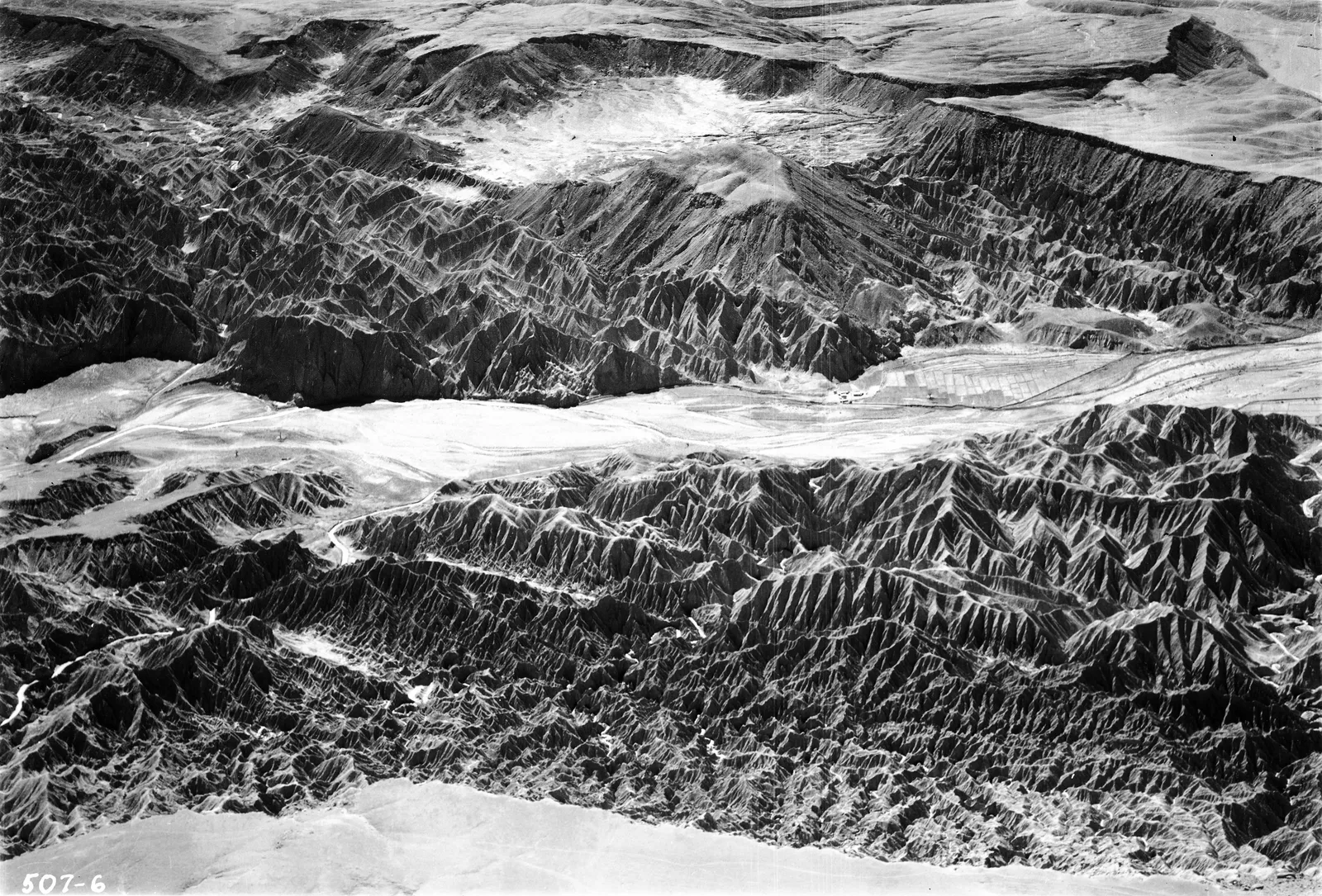 Vista aérea cerca de San Pedro de Atacama 1937.