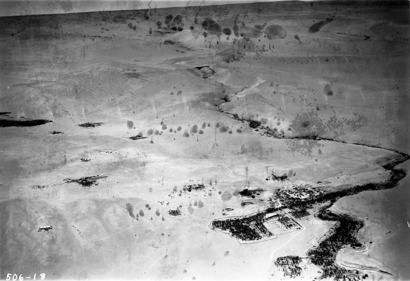 Vista aérea de Matilla 1937.