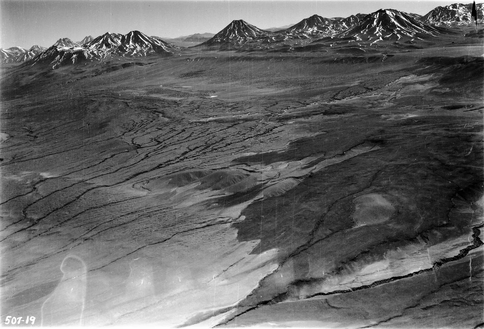 Vista aérea del Salar de Atacama 1937.