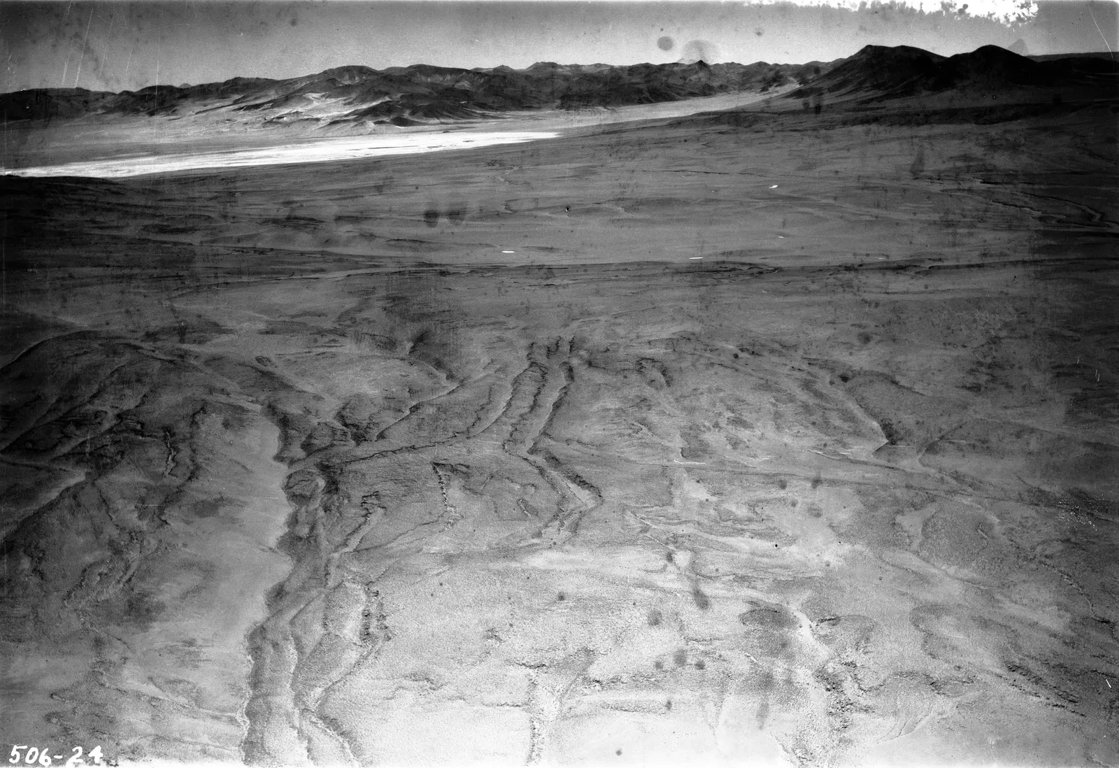 Vista aérea de la Quebrada de Quisma 1937.