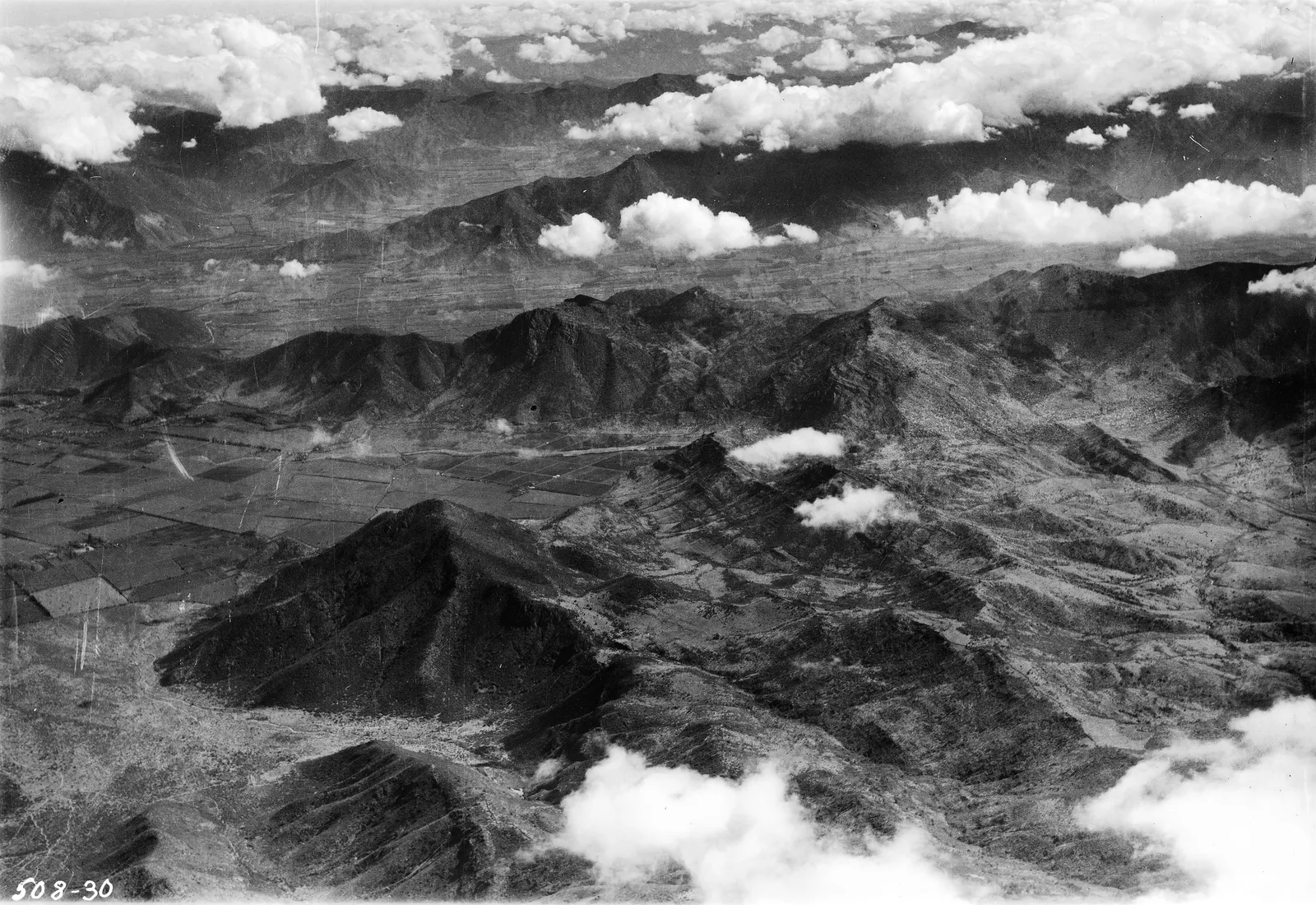 Vista aérea de Til Til 1937.