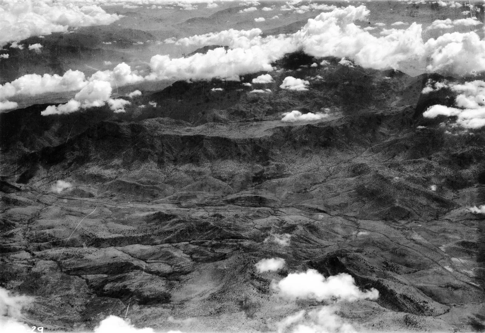 Vista aérea de Til Til 1937.
