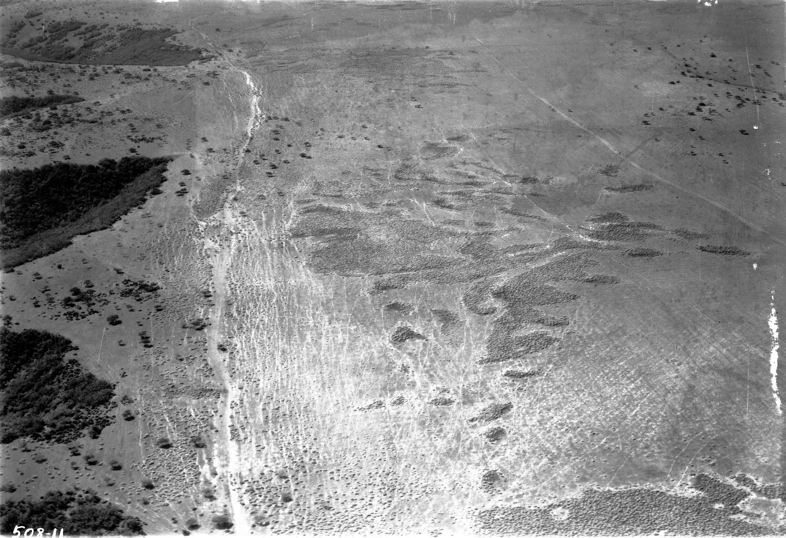 Vista aérea de La Ligua 1937.