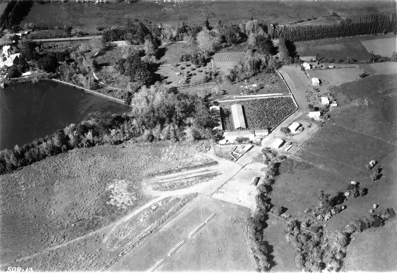 Vista aérea de La Ligua 1937.
