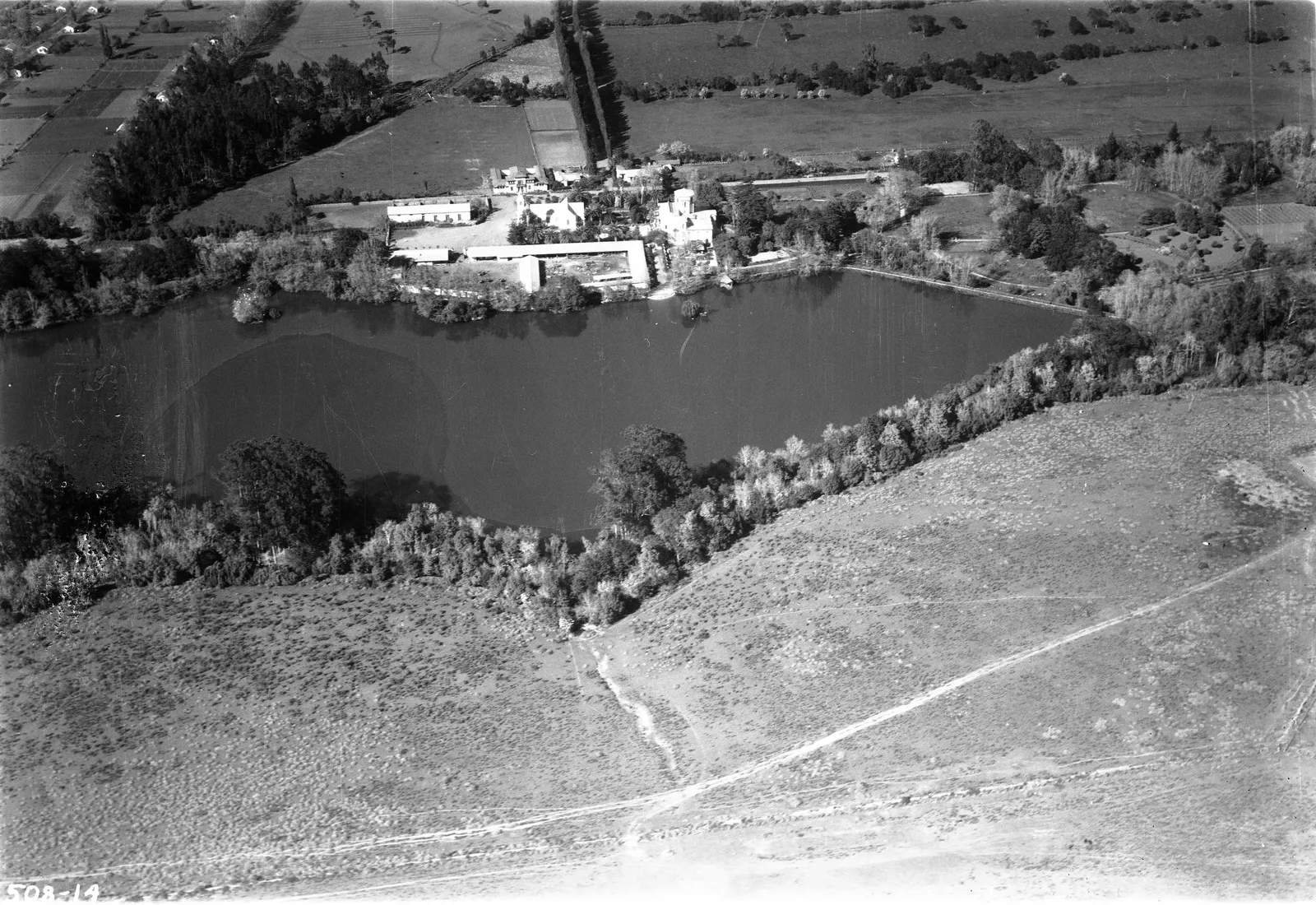Vista aérea de La Ligua 1937.