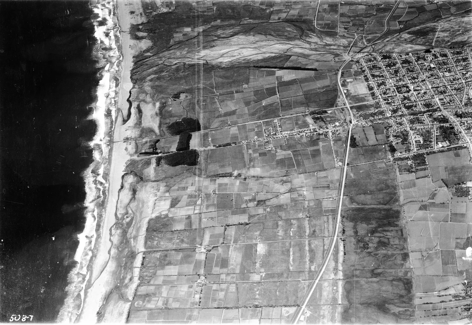 Vista aérea de La Serena 1937.