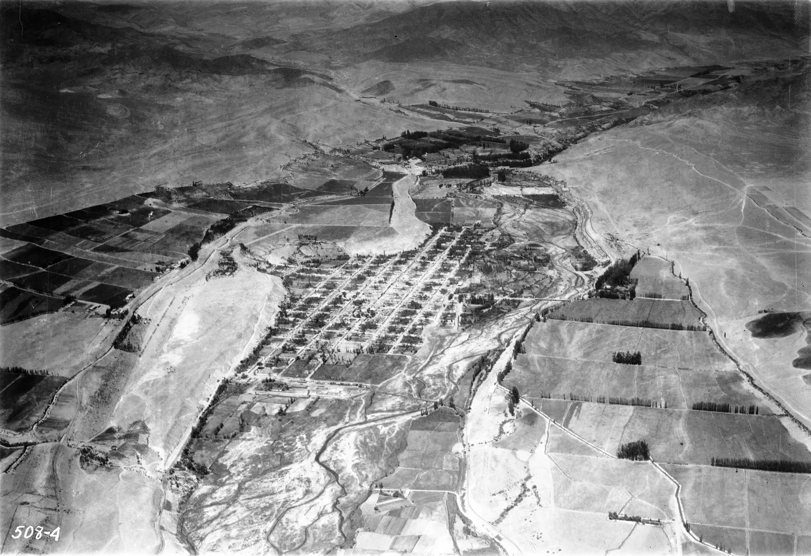Vista aérea Vallenar 1937.