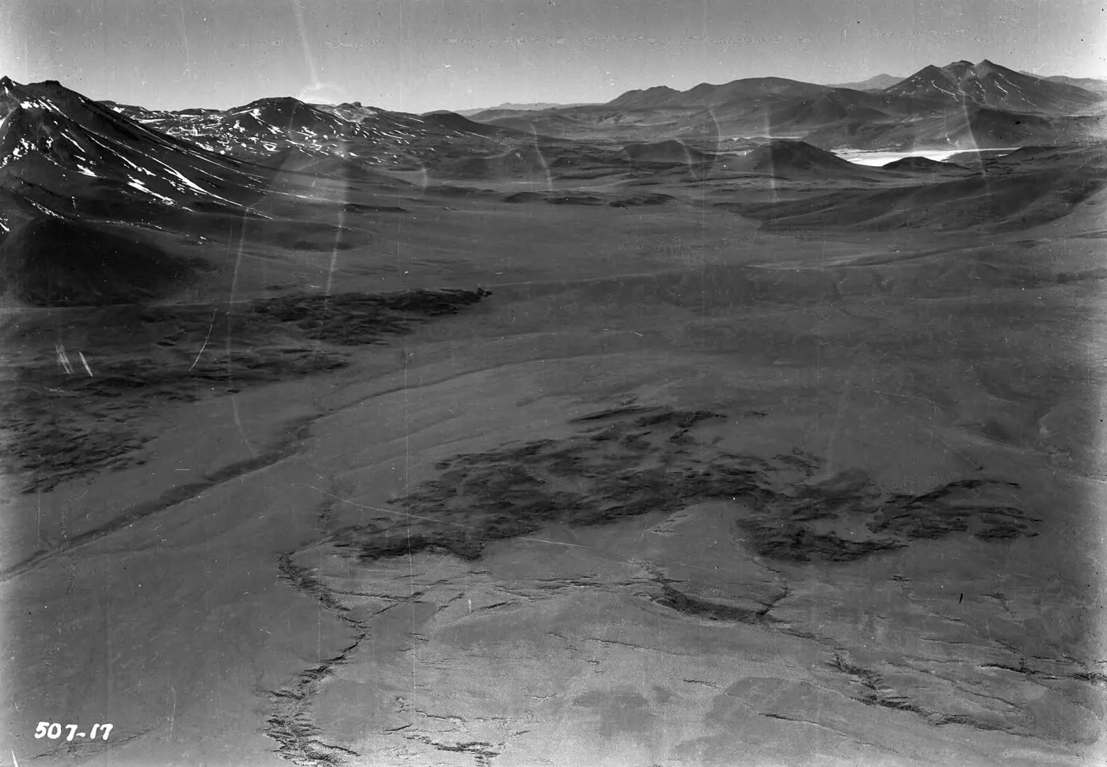 Vista aérea del Salar de Atacama 1937.