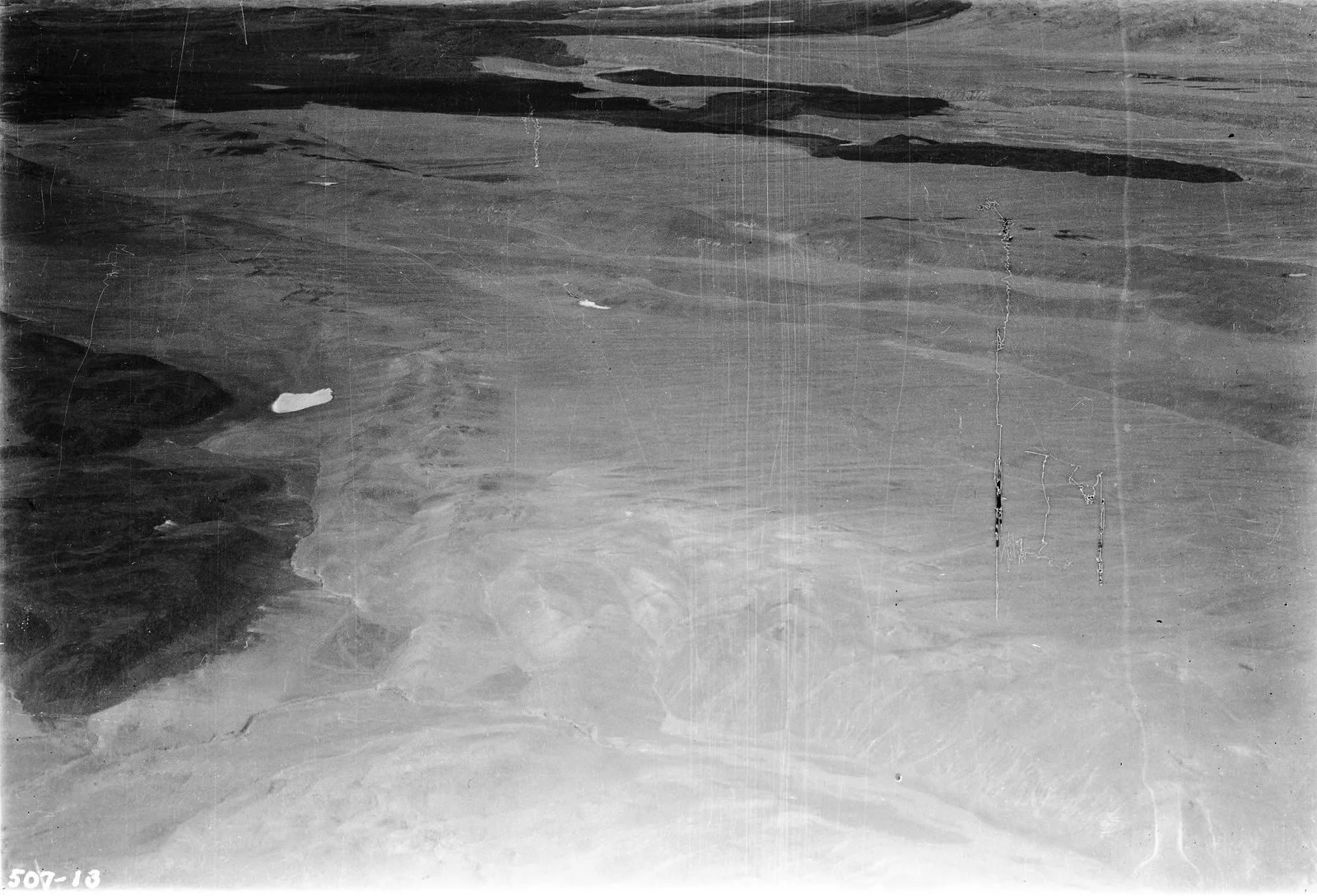 Vista aérea del Salar de Atacama 1937.