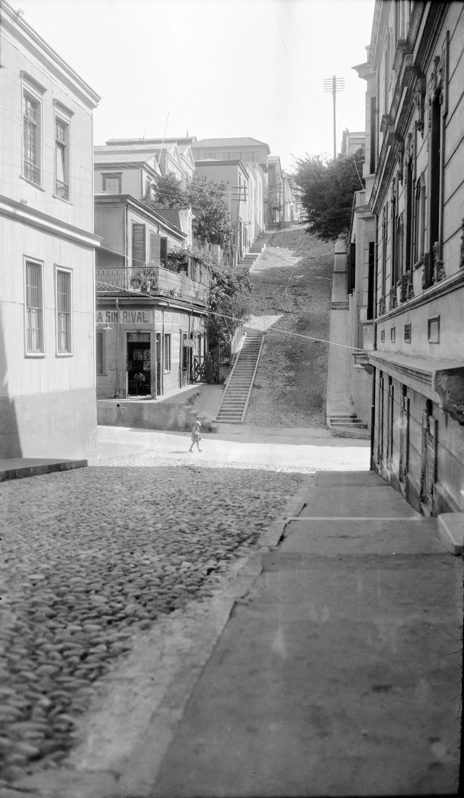 Calle Templeman de Valparaíso, 1930
