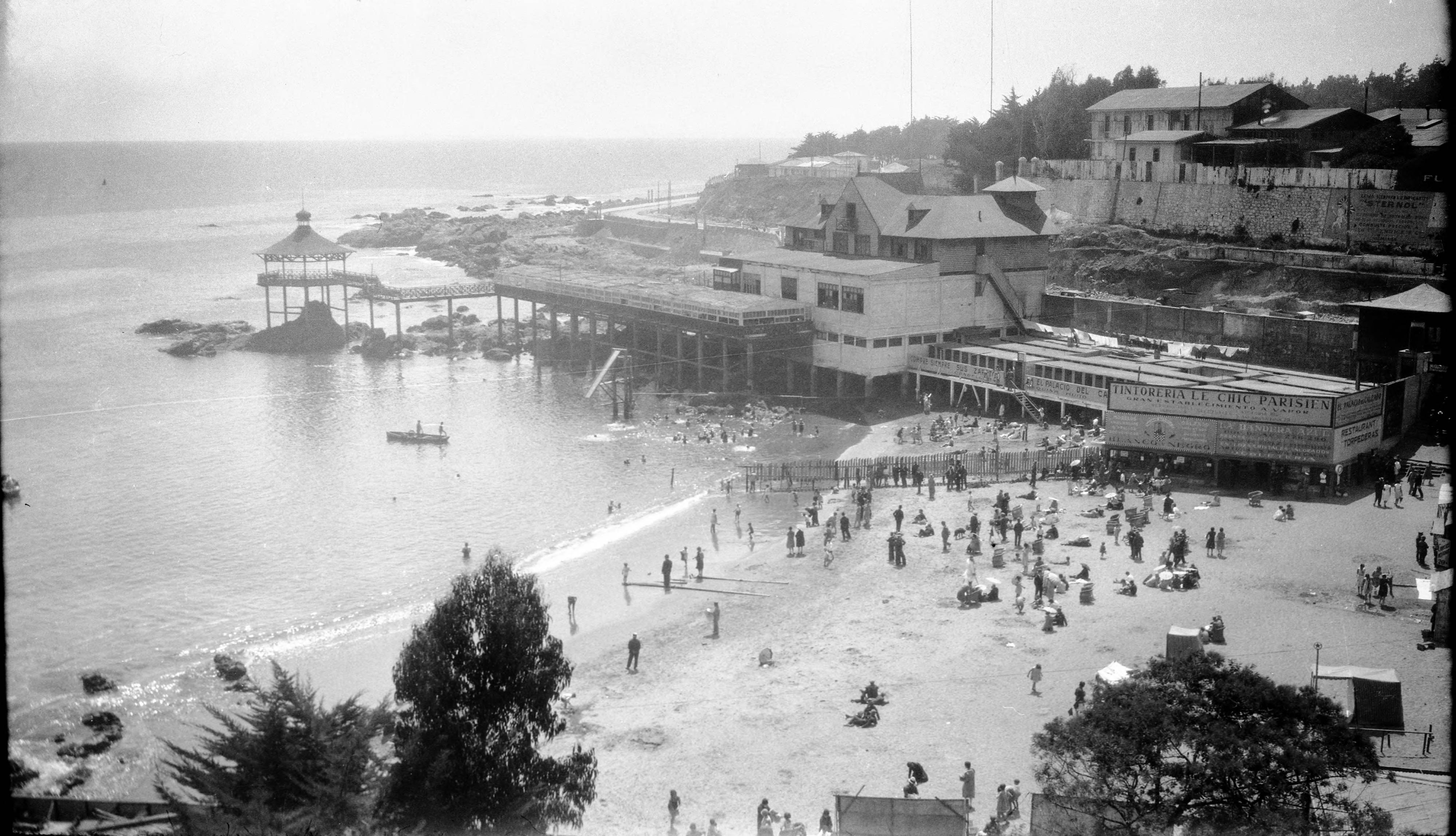 Playa Las Torpederas de Valparaíso, 1930