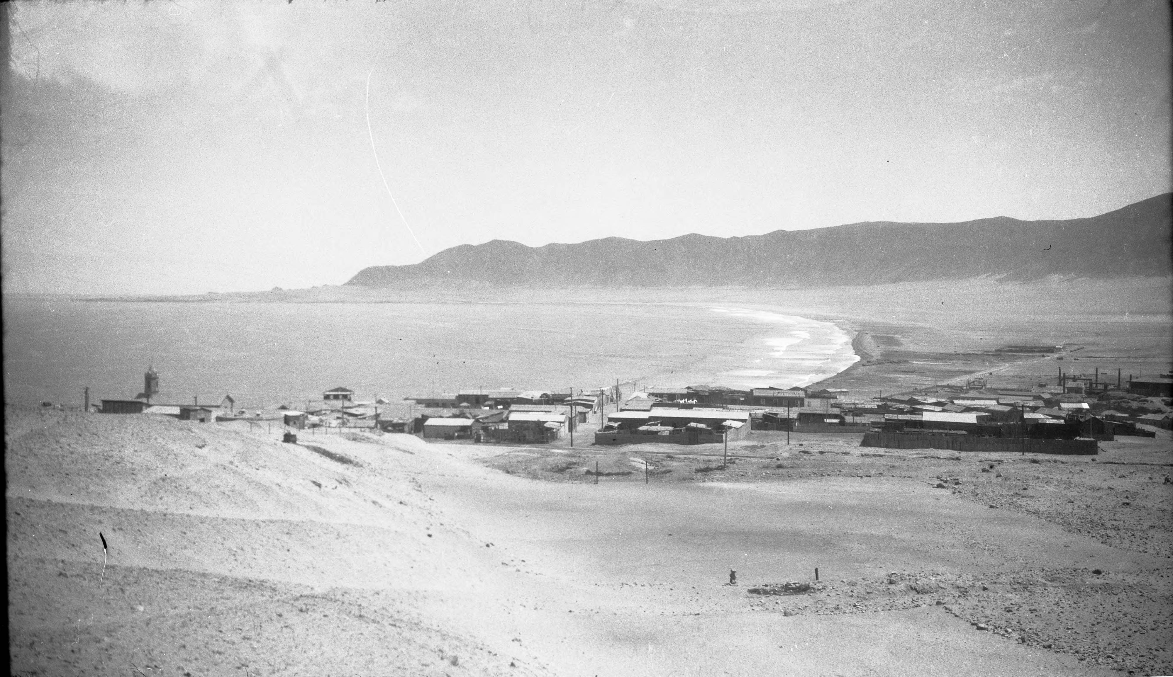Vista de Chañaral desde el cerro, 1930