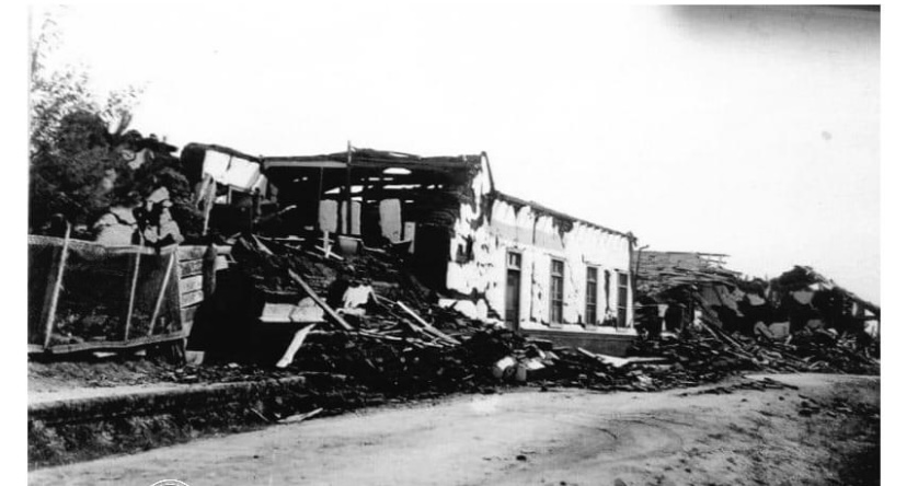 Hospital de Cuaquenes tras el terremoto de 1939