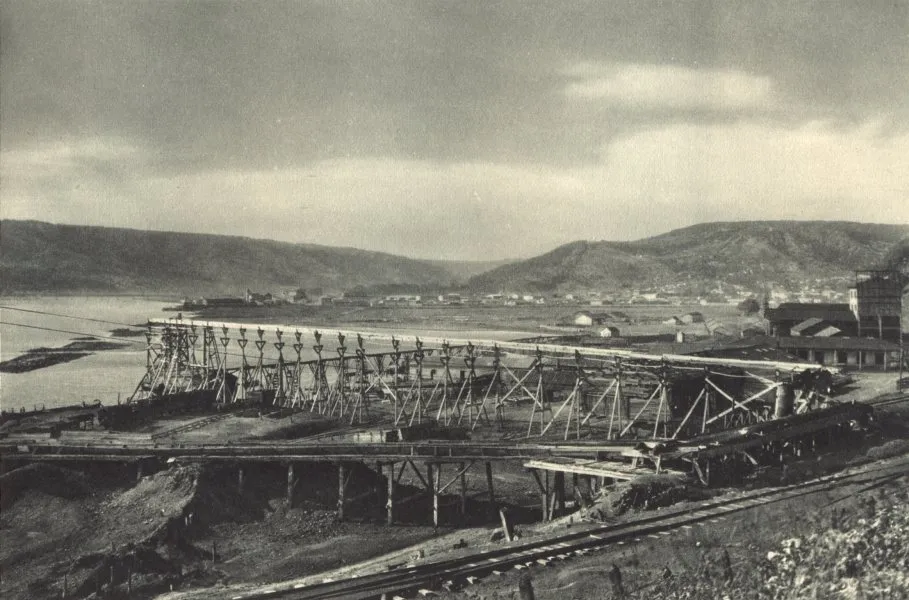 Puerto de Lebu en 1932