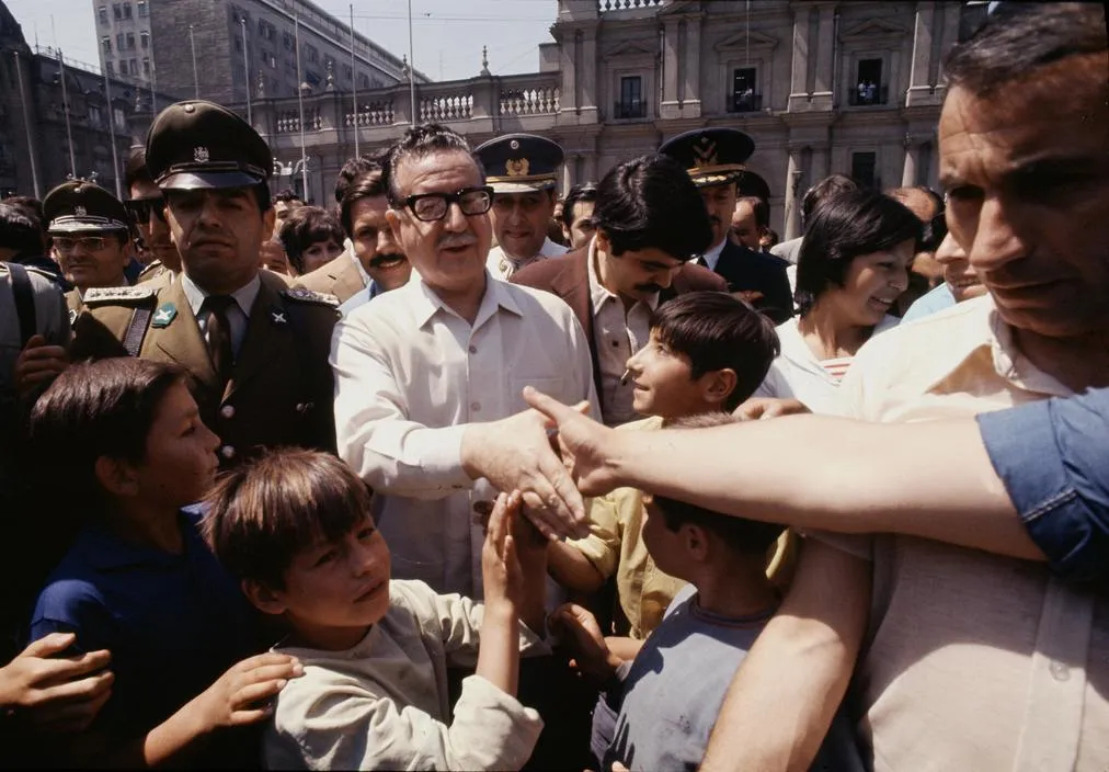 Allende en Plaza de la Constitución en 1971