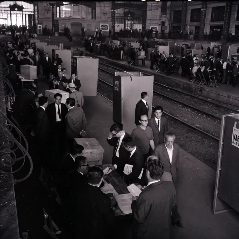 Sufragio Estación Mapocho en 1952