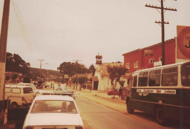 Calle principal de El Tabo, 1981