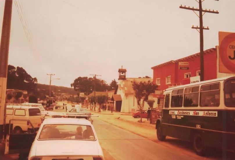 Calle principal de El Tabo, 1981