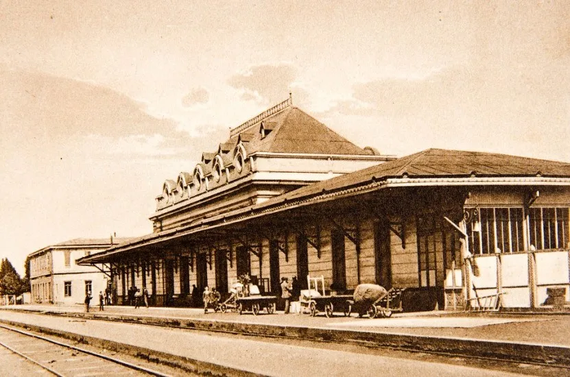 Estación de trenes de Temuco en 1926