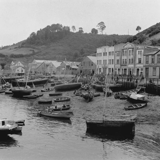 Caleta Angelmó en 1941