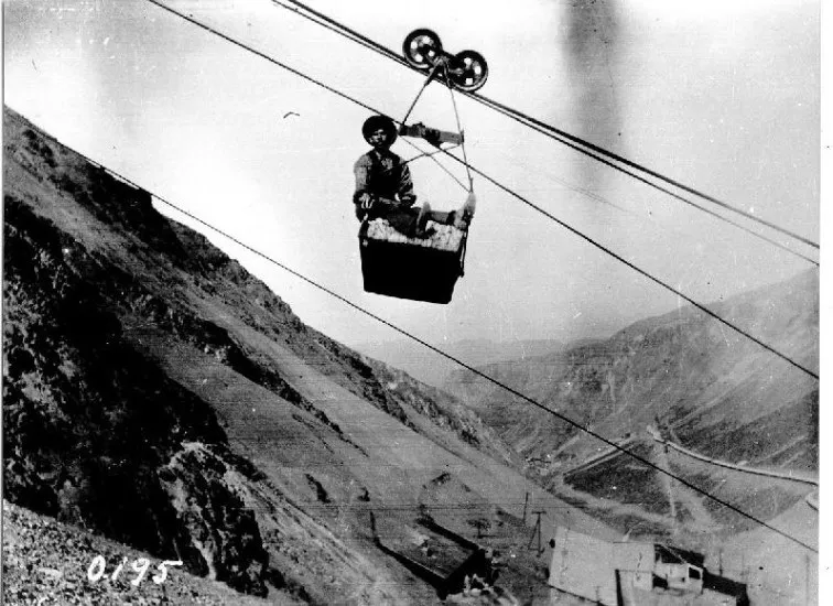 Tranvía aéreo de Sewell, 1915