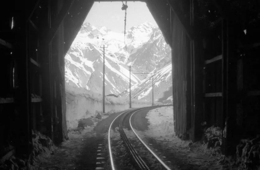 Túnel del Tren Trasandino, Portillo, 1963